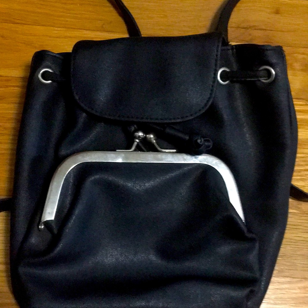 Black Mini Backpack